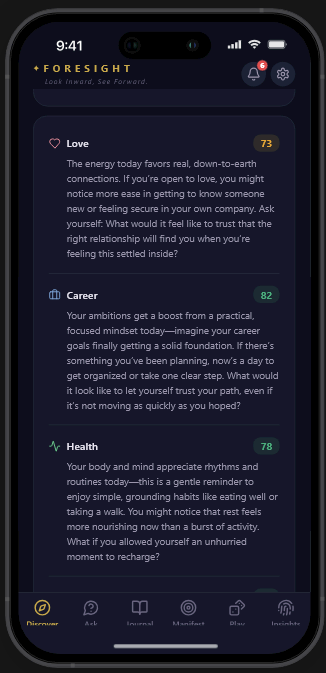 Daily reading example in ForeSight