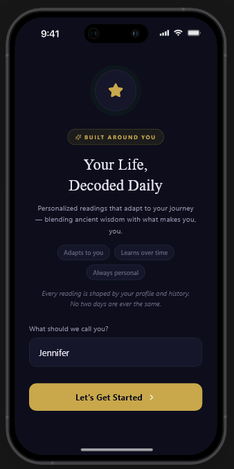 ForeSight onboarding screen